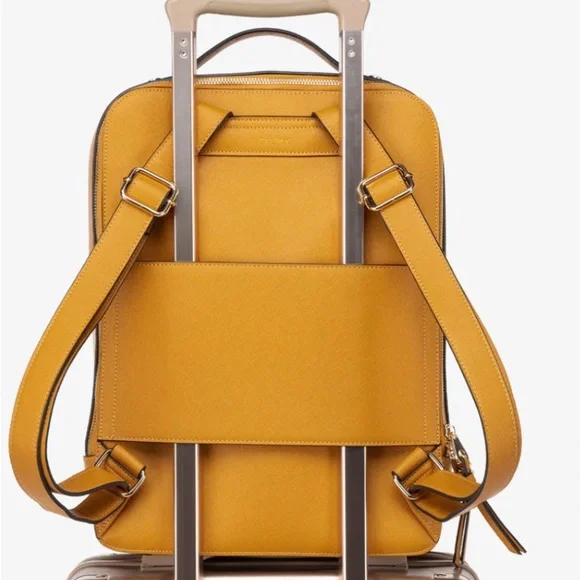 Calpak Kaya 15” Laptop Backpack in Honey - Picture 4 of 11